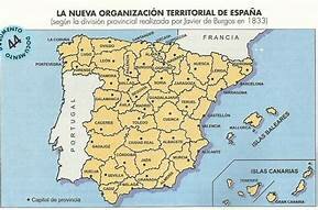 División provincial de Javier de Burgos.