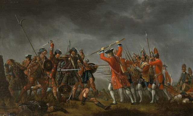 Final defeat of the Jacobites at Culloden