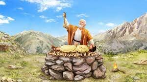 Abraham offering to Isaac