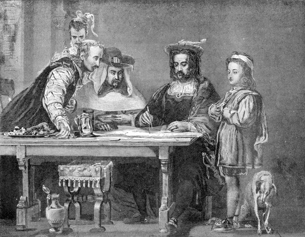 Columbus Presenting His Idea