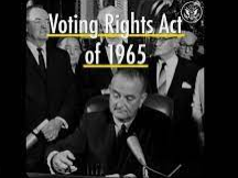 Voting Rights Act of 1965.