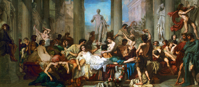 The Romans in their Decadence - Thomas Couture