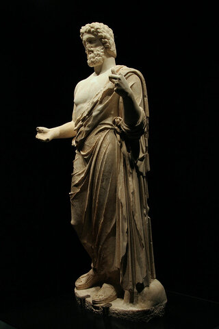 GRECIA. ESCULTURA. Dios Asclepio S. II a.C.