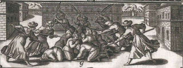 Alzamiento por parte de los flamencos