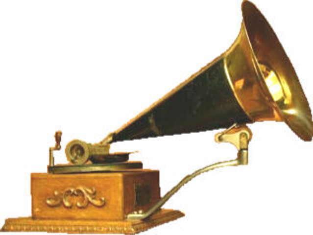 First flat-disk phonograph