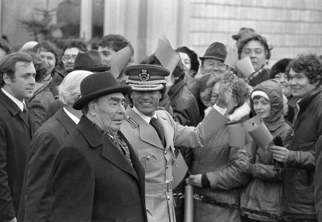 Primera visita de Gaddafi a la URSS