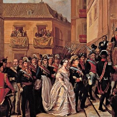 Timeline: Revolución liberal en el reinado de Isabel II. Carlismo y guerra civil. Construcción y evolución del Estado liberal.