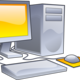 2560px desktop computer clipart   yellow theme.svg