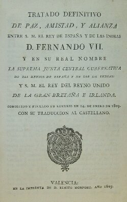 Tratado de Valençay: reconocimiento de Fernando VII como rey de España