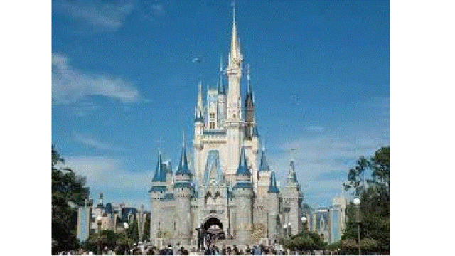 Viajei para a Disney.