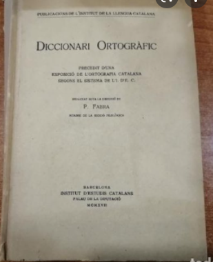Diccionari ortogràfic (1917)