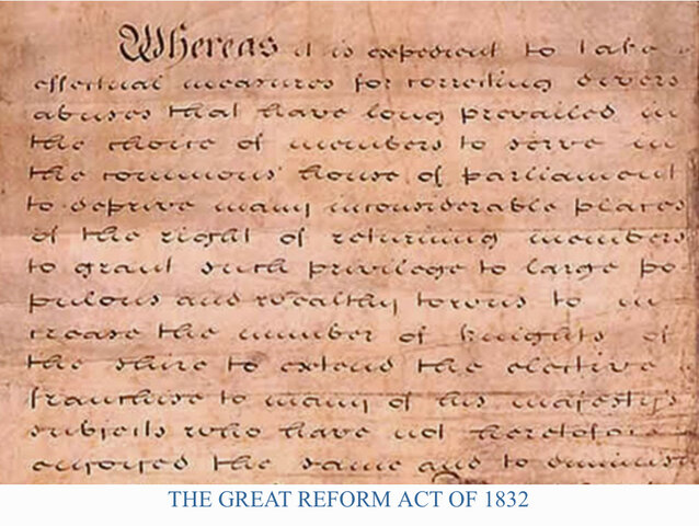 The Reform Bill of 1832