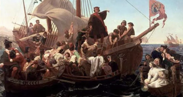 Columbus arrives in Hispaniola and achieves his goal.