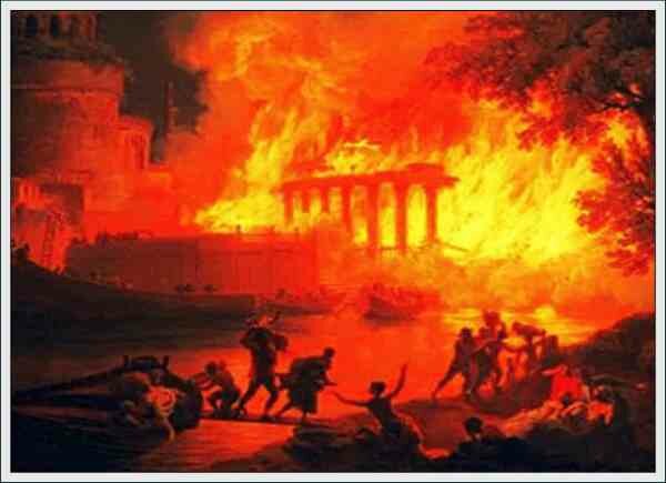 Roma quemada- percecucion de los cristianos por Nero