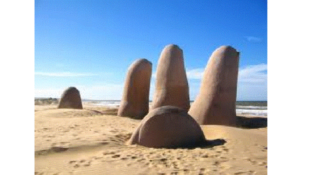 Viajei para Punta del Este (Uruguai). (Leonardo Campos)