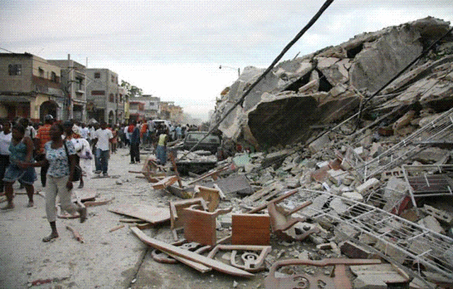 Terremoto no Haiti.