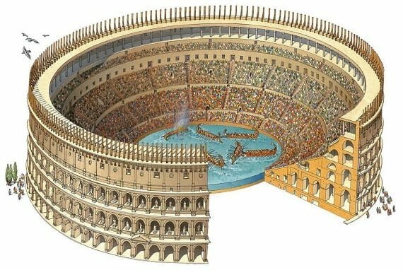 Coliseo Romano - construcción finalizada