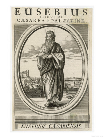 Eusebio de Cesarea (Eusebius Panphilii) publica la Historia eclesiástica ca. 326? (antes del asesinato de Crispo)