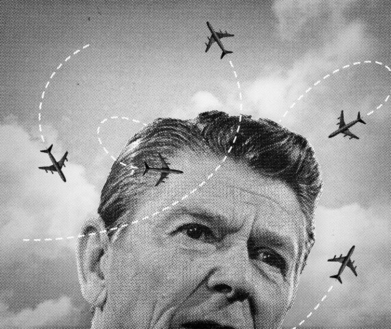 Reagan and air-traffic controllers strike