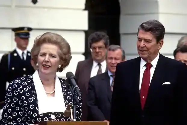 Reagan addresses Parliament in England