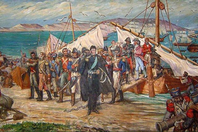 El desembarco en Paracas y la primera noche del Perú libre