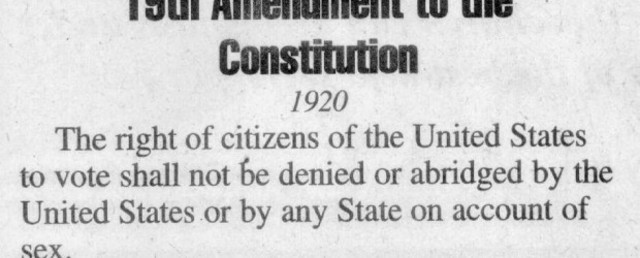 19th amendment