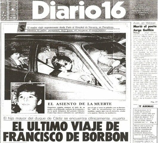 accidente de Alfonso de Borbón y Battemberg