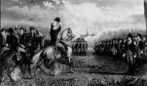 Washington arrives on outskirts of Boston with Continental troops