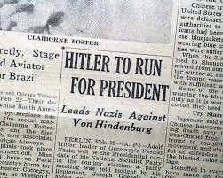 Hitler ran for president