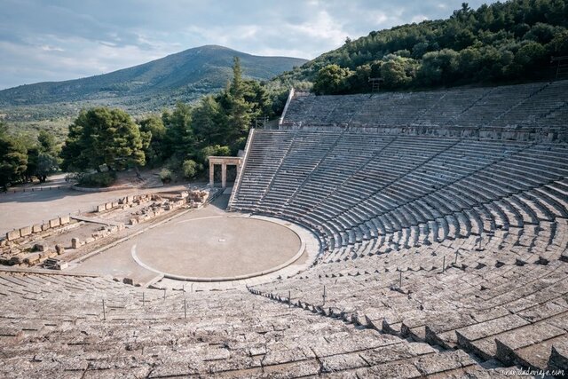 GRECIA. ARQUITECTURA. Teatro de Epidauro. 350 a.C.