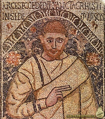 Mosaico sepulcral de Optimus siglo IV