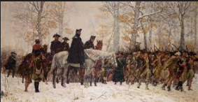 Washington arrives on outskirts of Boston with Continental Troops