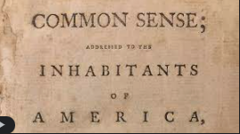 "common sense" published by Thomas Paine