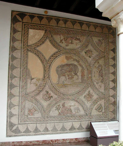 Mosaico de la loba y los gemelos