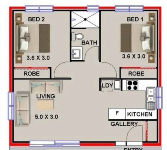 Je préfère louer un petit appartement avec deux chambres