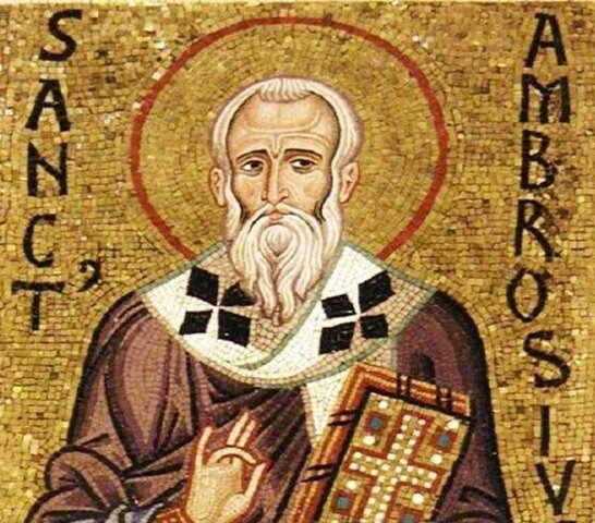 Ambrosio escribe De fide  [De fide ad Gratianum Augustum libri quinque] (ca. 380)