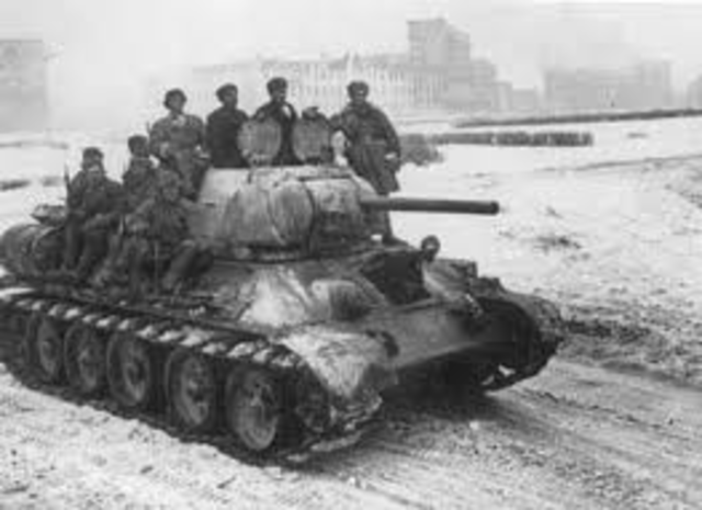 The Soviet forces launched a counter attack