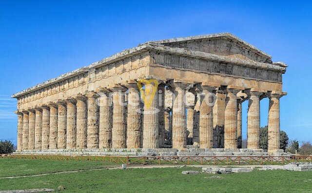 Templo de Apolo. Antiguo templo Poseidón. Paestum.
