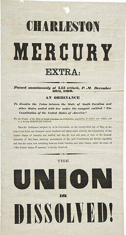 South Carolina secedes