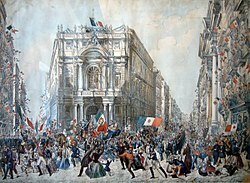 Garibaldi entró en Nápoles (Franz Wenzel Schwarz)