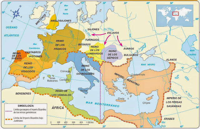 Invasiones y asentamientos bárbaros a partir de ca. 410