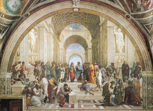 Raphael starts The School of Athens
