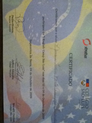 participaçao deo englsh camp do colegio sao luis- Mariana Fernandes