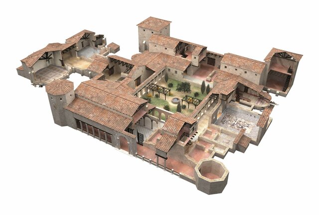 Villa Romana de Olmeda siglo IV