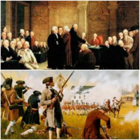 Derrota  de l'Exèrcit britànic a Lexington i Segon congrés Continental