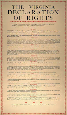 Es redacta la Declaració dels Drets de Virgínia