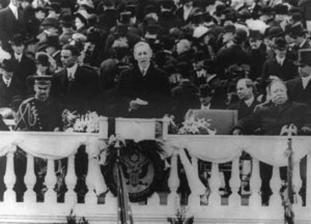 Woodrow Wilson Inaugurated