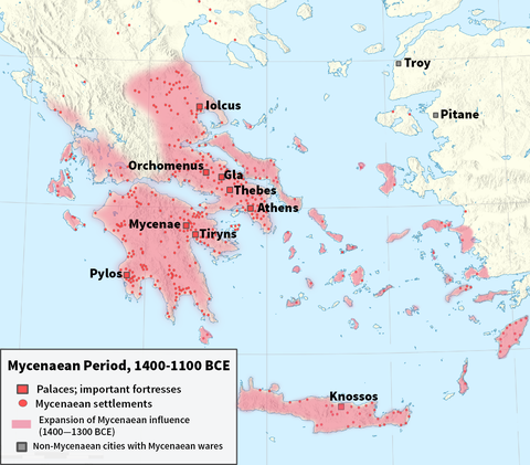 Minoan and later in Mycenaean Greece,