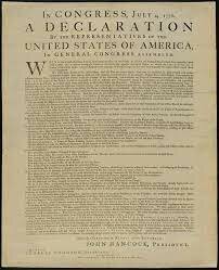 The Declaration of Independence is signed!!