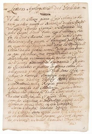 La lettera apologetica